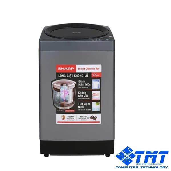 Máy Giặt Lồng Đứng Sharp 9,5kg ES-W95HV-S