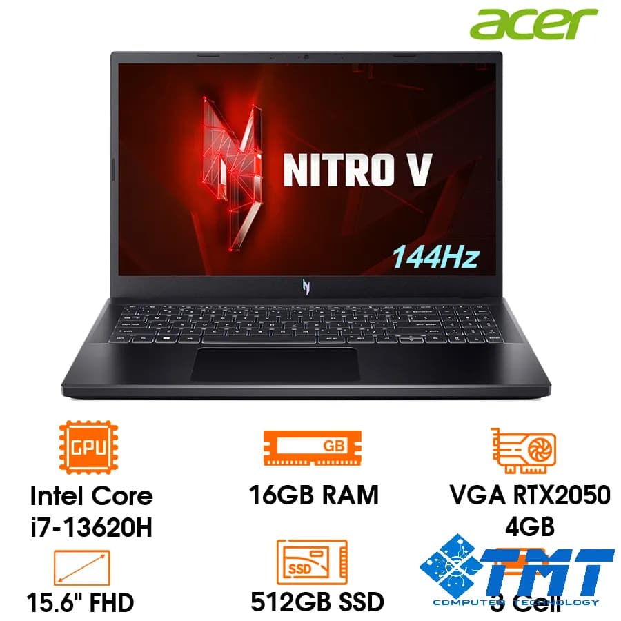 Laptop Acer Gaming (Nitro 5 ANV15-51-72VS I7-13620H/ 16GB/ 512GB SSD)