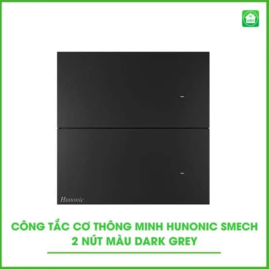 Công tắc Cơ BLE Hunonic Smech 2 Nút HV, màu Xám