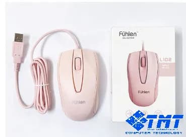 Chuột dây Fuhlen L102 - màu hồng - USB 2.0