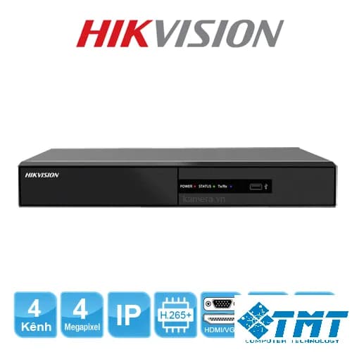 Đầu ghi IP H.265+ 4 kênh Hikvision (DS-7104NI-Q1/M)