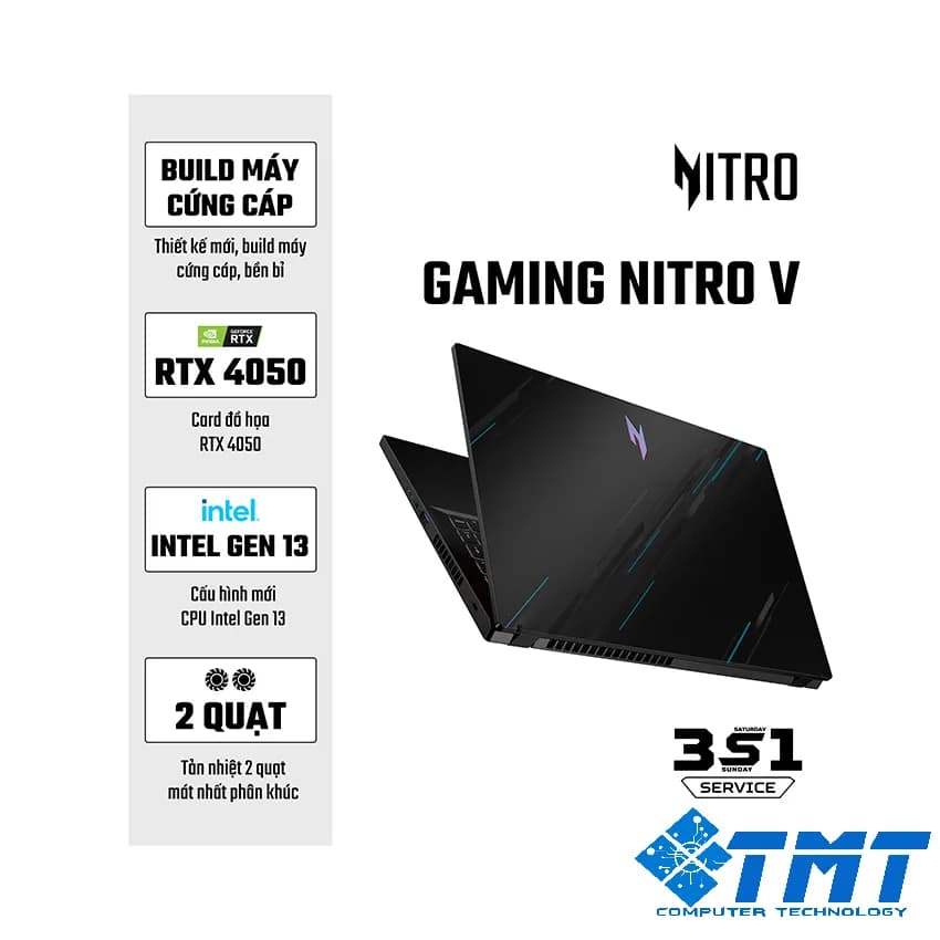 Laptop Acer Gaming Nitro 5 (ANV15-51-55CA - IPS- Intel Core I5-13420H/2*8GB)
