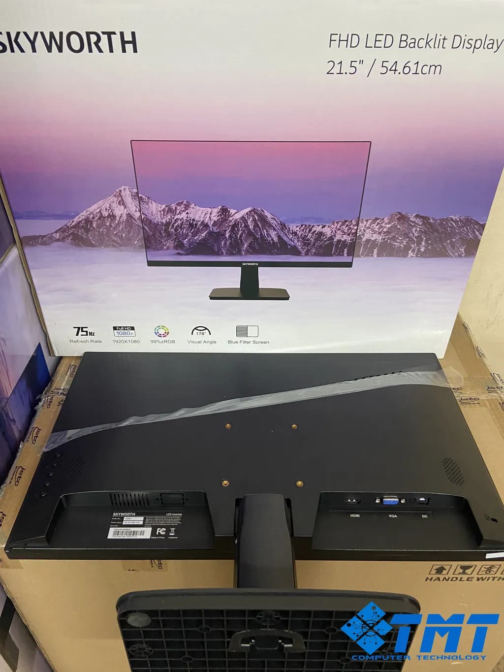 Màn hình máy tính 21.5 inch, Model 22B1H, Hiệu SKYWORTH