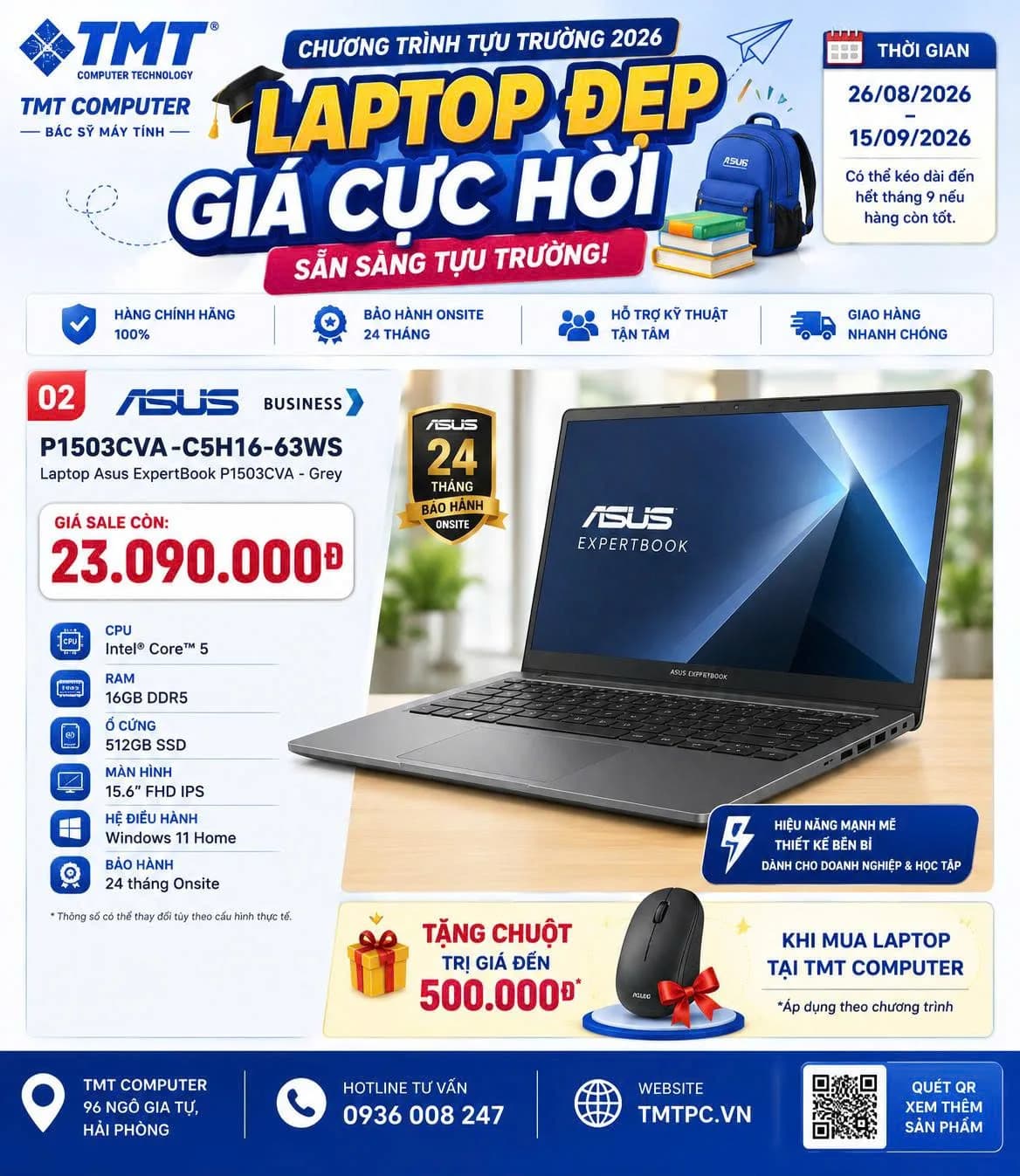 LAPTOP ĐẸP – GIÁ CỰC HỜI – SẴN SÀNG TỰU TRƯỜNG!