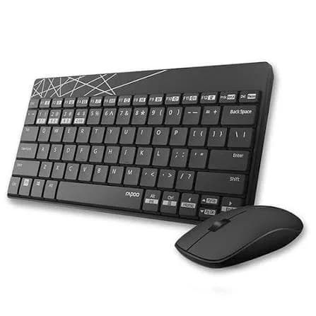 Bộ bàn phím chuột không dây Bluetooth Rapoo 8000M Black