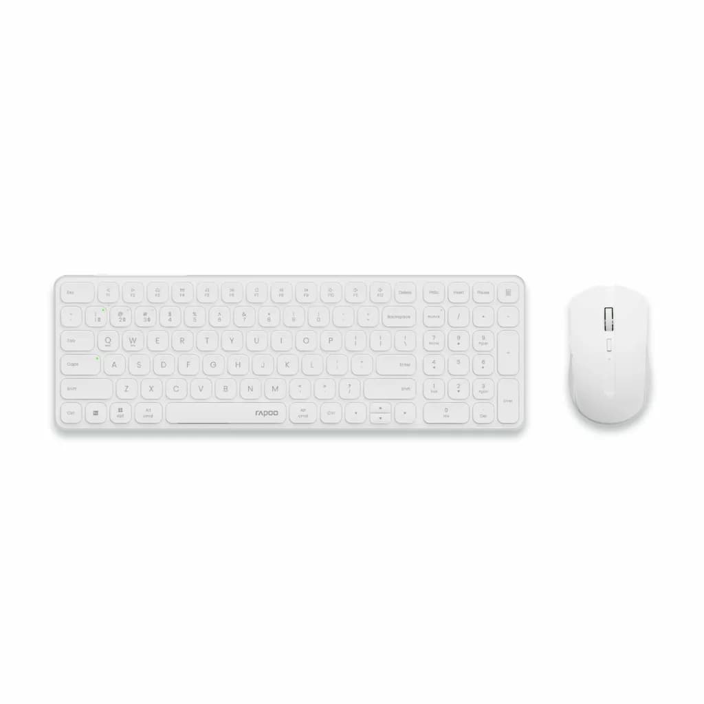 Bộ bàn phím chuột máy tính không dây Rapoo 9350S Multi-mode White 12897