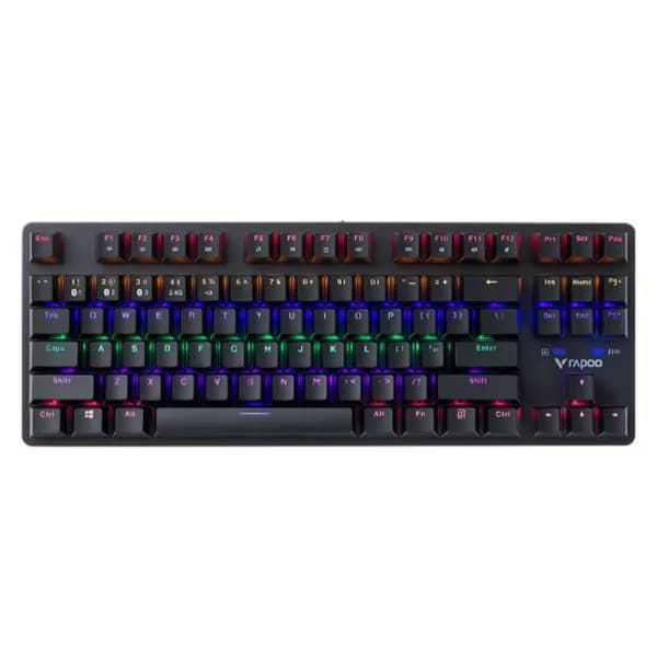 Bàn phím máy tính RAPOO V500 Pro-87 Multi-mode Black-Red Switch