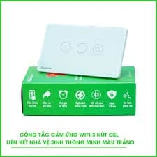 Công tắc cảm ứng BLE Hunonic Datic 3 Nút CSL, màu Trắng
