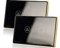 Công tắc cảm ứng WiFi Hunonic Cầu Thang C, HCN, màu Đen