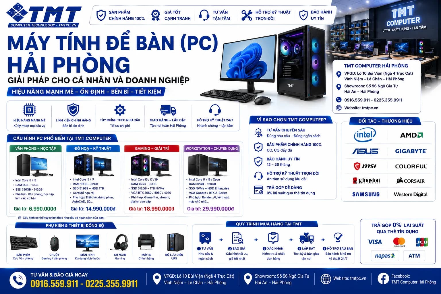 Máy Tính Để Bàn (PC) Hải Phòng – Giải Pháp Cho Cá Nhân Và Doanh Nghiệp