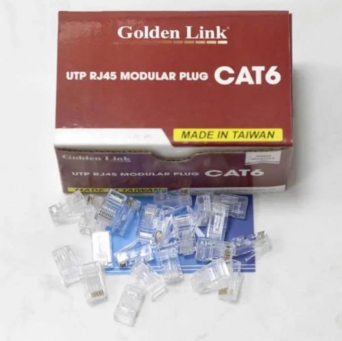 Hạt mạng Golden Japan Cat6 (1 hộp)