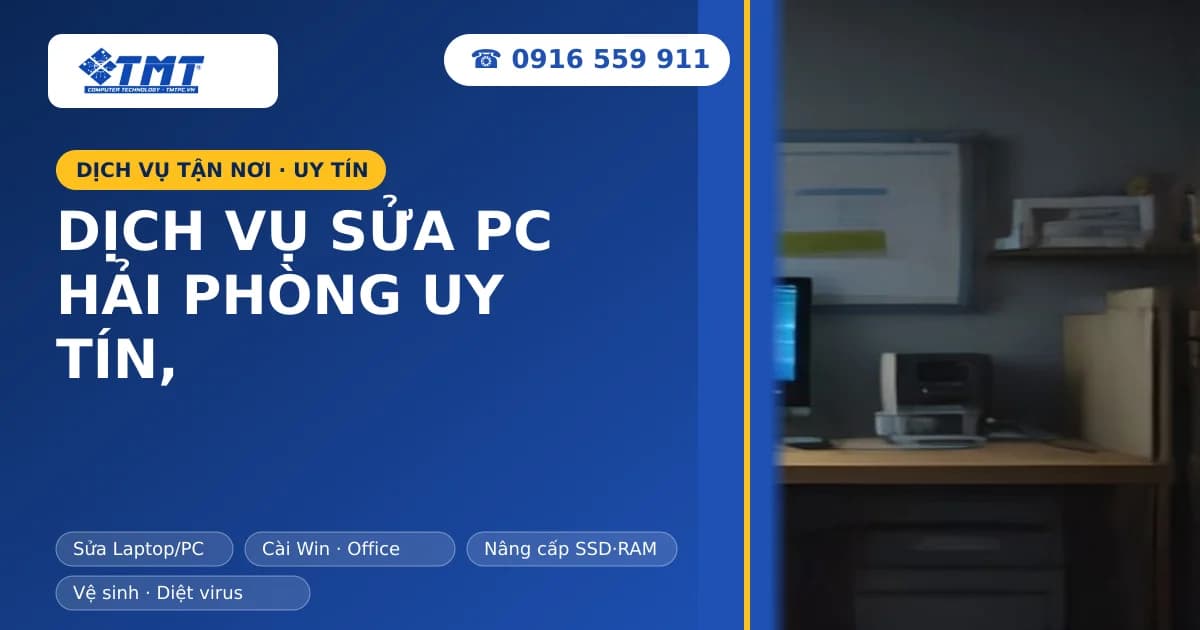 Dịch Vụ Sửa PC Hải Phòng Uy Tín, Chuyên Nghiệp Và Lấy Ngay Tại TMT Computer