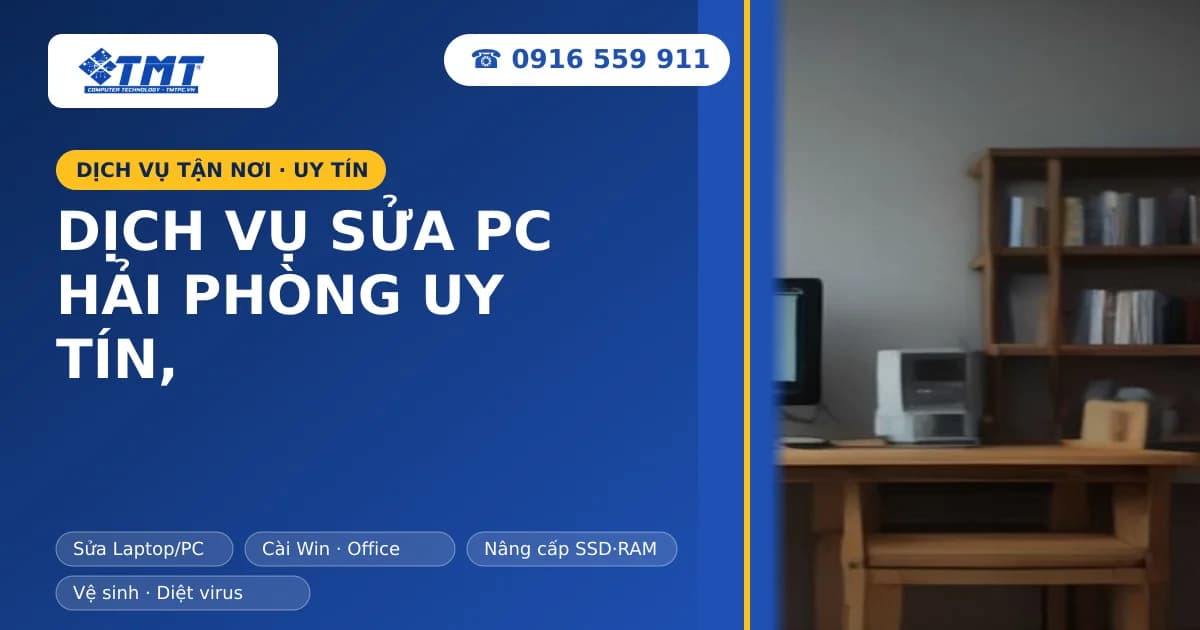 Dịch Vụ Sửa PC Hải Phòng Uy Tín, Chuyên Nghiệp Và Lấy Ngay Tại TMT Computer