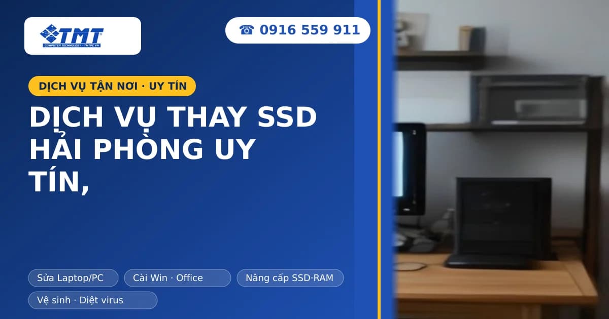 Dịch Vụ Thay SSD Hải Phòng Uy Tín, Lấy Ngay Tại TMT Computer