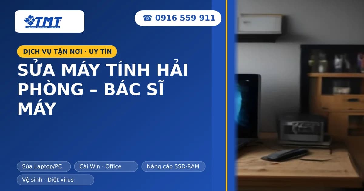 Sửa máy tính Hải Phòng – Bác sĩ máy tính uy tín, chuyên nghiệp tại TMT Computer