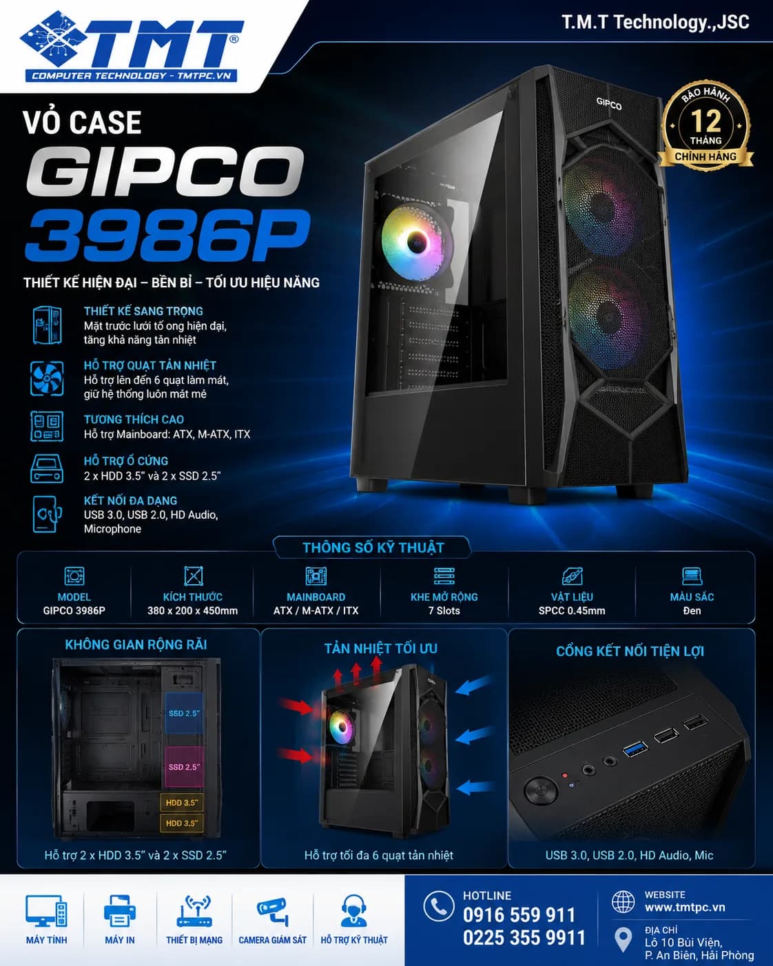 Vỏ Case GIPCO 3986P
