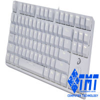 Phím cơ DareU EK87 White, Brown Switch, USB